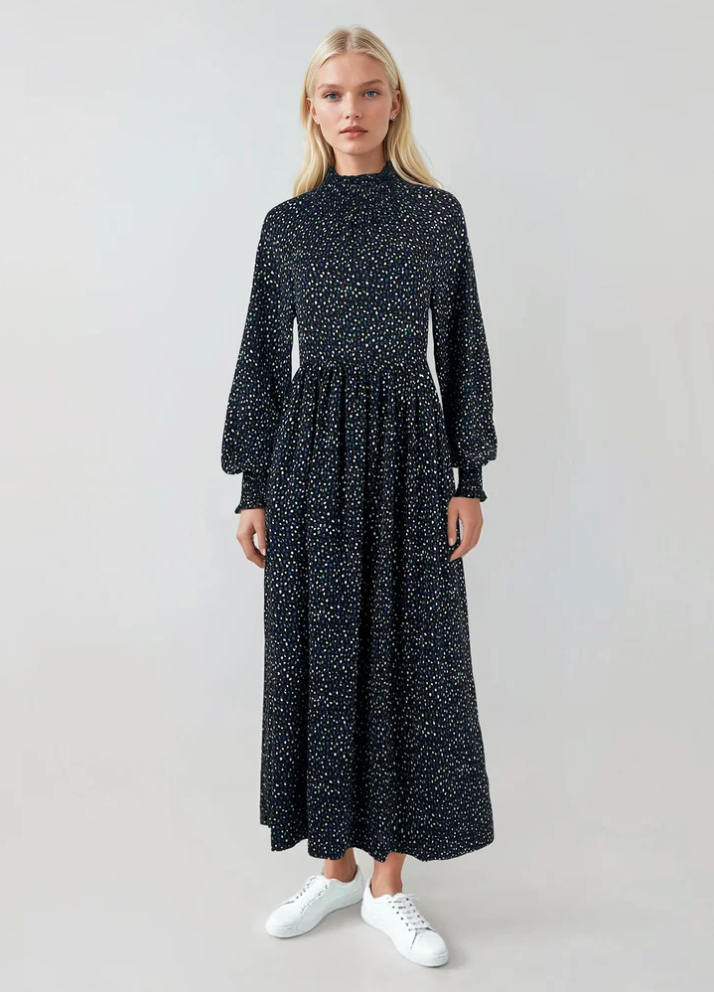 Elle.Oh.Elle | Antoinette Dress Blue Brown