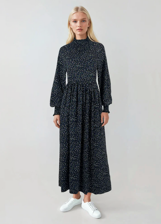 Elle.Oh.Elle | Antoinette Dress Blue Brown