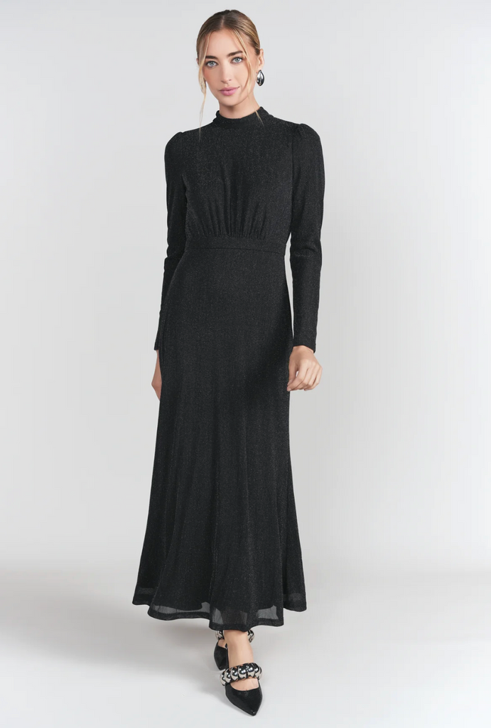 Adina LV | Olivia Midi- Black Shimmer