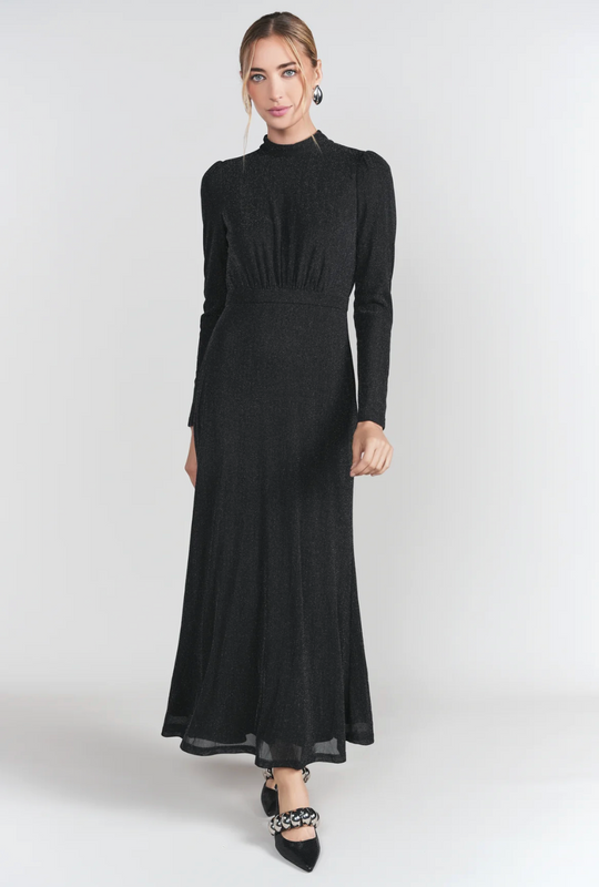 Adina LV | Olivia Midi- Black Shimmer