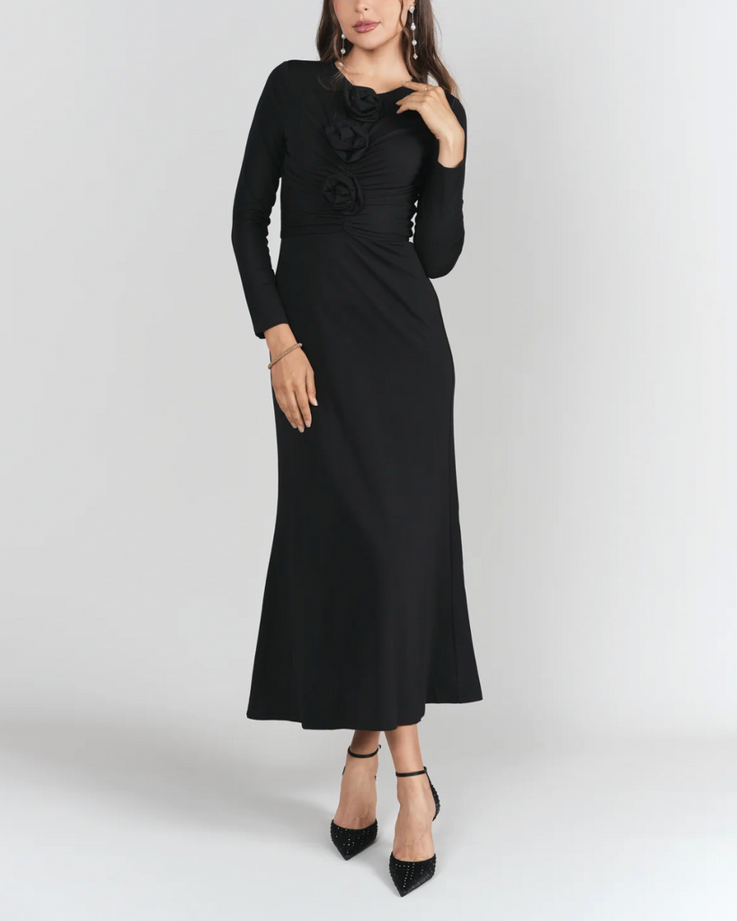 Adina LV | Shanna Dress in Jersey - Black