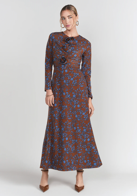 Adina LV | Shanna Dress- Copper Floral