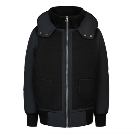 Cozy Coop | Wool Patchwork Bomber