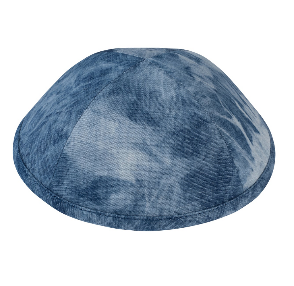 IKIPPAH | TIE DYE DENIM YARMULKE