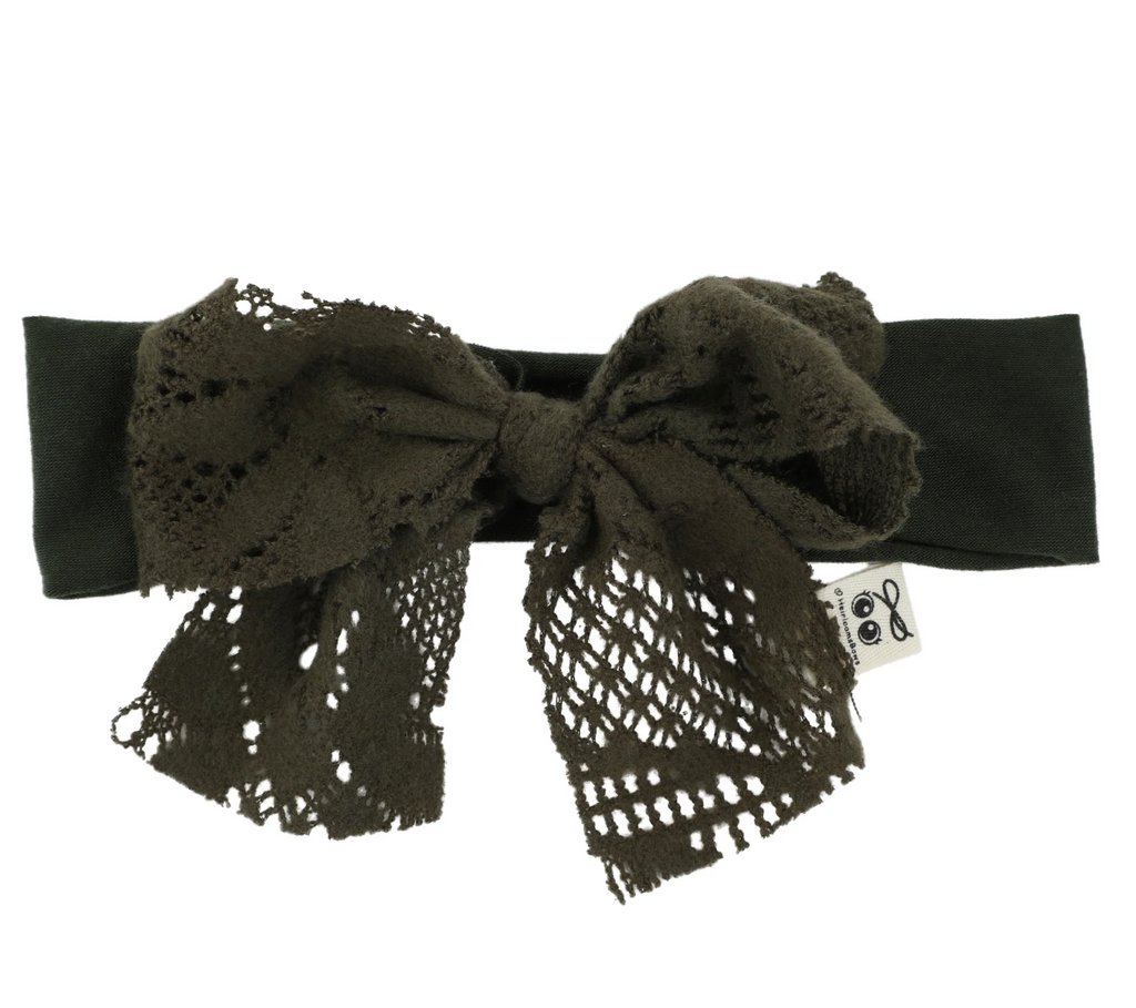Heirloom Bows | Crochet Lace Toddler Band