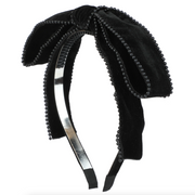 Heirloom Bows | Velvet Pearl Bow Headband