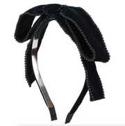 Heirloom Bows | Velvet Pearl Bow Headband