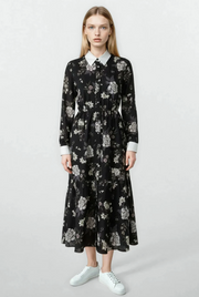 Unaya | Beatrice Dress Purple Flowers