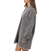 Herringbone Long Cardigan