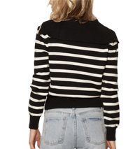 Half Zip Stripe Top