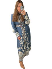 Blue Jay Maxi Dress