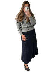 Bow Print Cardigan