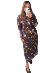 Turtleneck Floral Dress