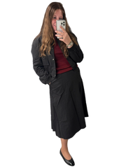 Side Pocket Maxi Skirt