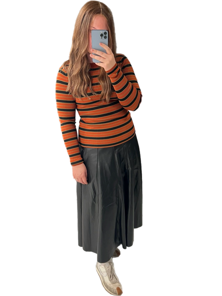 Ribbed Stripe Sweater