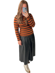 Ribbed Stripe Sweater