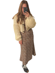 Camel Slip Skirt