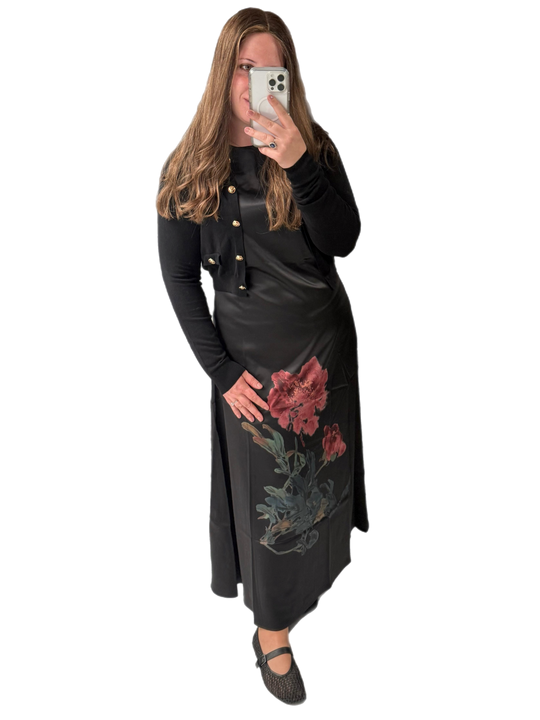 Big Flower Sleeveless Maxi