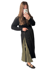 Side Zippers Skirt