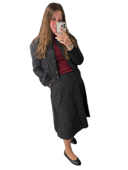 Side Pocket Maxi Skirt