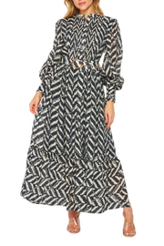 Chevron Maxi Dress