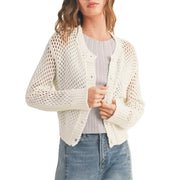 Crochet Button Cardigan