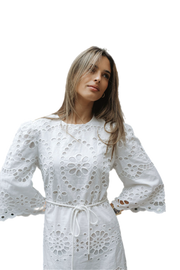White Eyelet Dress