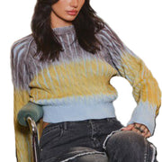 Ombre Cable Sweater