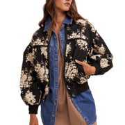 Floral Bomber Jacket