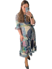 Plisse Pastel Dress